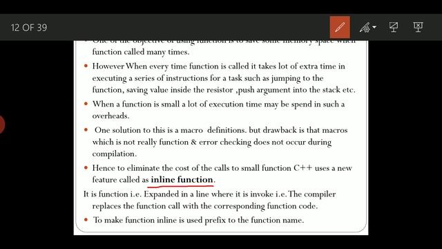 Inline Function in C++