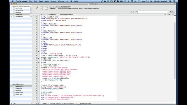 PHP Week 3 Fall 2013
