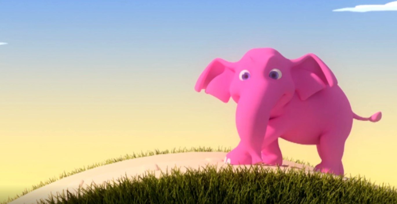 Розовый слон Ужур. Песня жил на поляне розовый