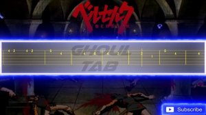 Berserk - Theme of Guts (Guitar Tab 譜 Tutorial)