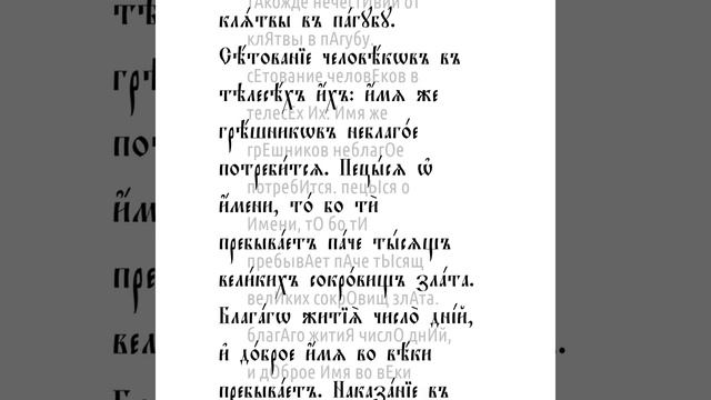 Премудрости Иисуса, сына Сирахова. Глава 41