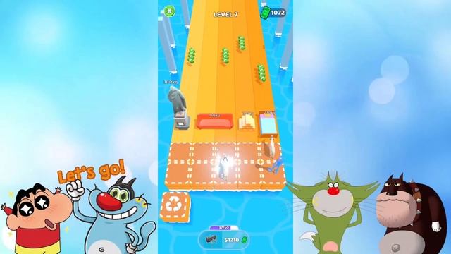 Oggy Evolving The Strongest Animal Gorilla in Push Merge Game | With Jack And Shinchan | Oggy Game смотреть онлайн