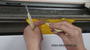 Оригинальная коса 2Х2. Вязание на однофонтурной вязальной машине. Как вязать косы на машине Узор 15