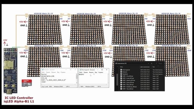 Jinx! iqLED Alpha B1 & WS2812B MATRIX live