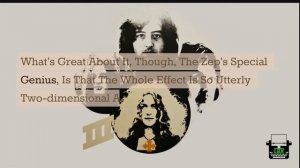 Lester Bangs reviews Led Zeppelin III for Rolling Stone magazine.