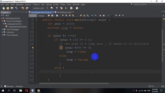 Java Program to Check a Leap Year смотреть онлайн