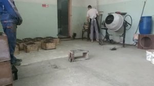 Производство наборных блоков для столба