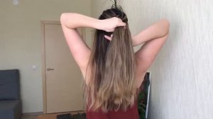 Французская коса наоборот // Dutch braid tutorial