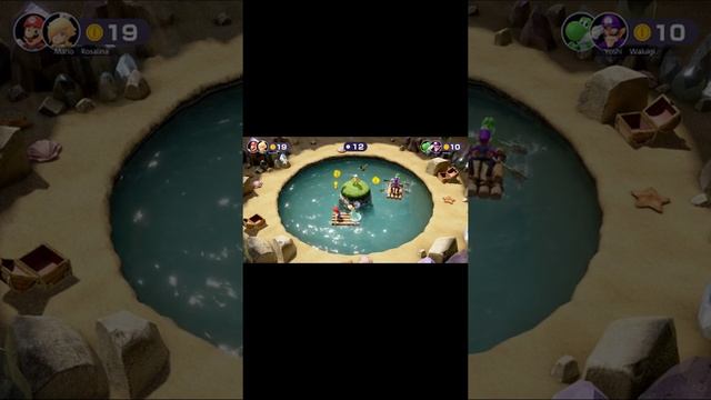 Mario Party Superstars Minigames - Puddle Paddle (MASTER CPU) #shorts