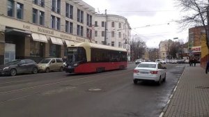 Трамвай БКМ Т811 "МиНиН" N-1801 на улице Пискунова