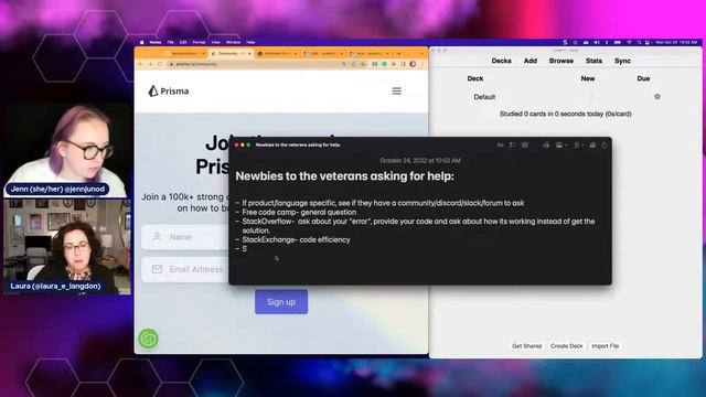 Episode 11 of Teach Jenn Tech Learning with Laura about #Python