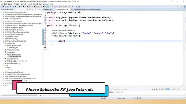 Parameterized Tests In JUnit 5 || @ParameterizedTest in JUnit 5 || JUnit 5 Tutorial