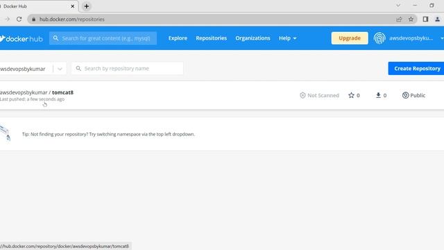 Quickly Build, Push and Pull Docker Image & Deployed as Tomcat Container