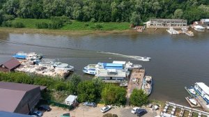 Вид с верхнего этажа жк "Две реки".