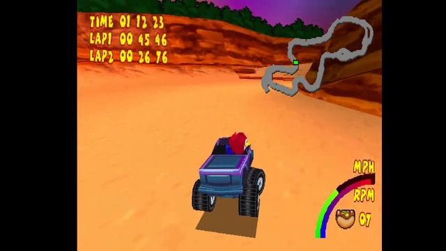 Woody Woodpecker Racing - Individual Levels - Death Valley with Knothead смотреть онлайн