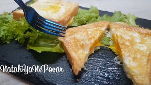 Минутная ВКУСНОТА на ЗАВТРАК ⭐ Яичница в хлебе ⭐ Горячий Бутерброд на Завтрак subtitles