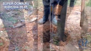 Подготовка свайного фундамента, перемещение дома на свайный фундамент.