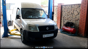 Замена подшипника передней правой ступицы на FIAT Doblo Cargo 1,3 Multijet Фиат Добло 2008