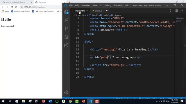 javascript bangla tutorial 35 : DOM | select html elements