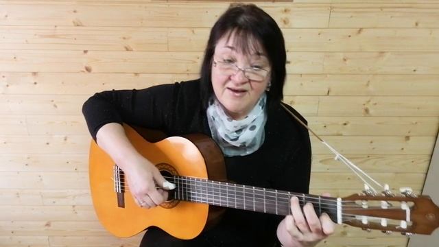 ?"Пожелание друзьям". Начальный уровень. Подробный разбор аккордов и приёмов игры.