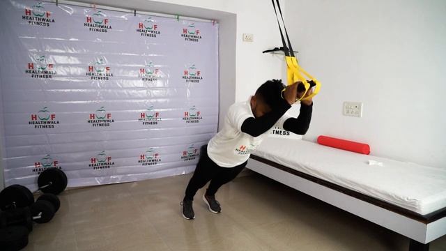 Triceps Extension With TRX Band Level 2  How to do triceps workout at home with TRX band