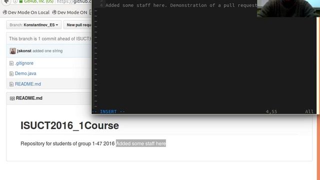 Несколько примеров работы с git смотреть онлайн