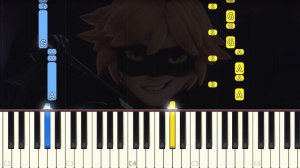 Miraculous - Cat Noir Transformation - EASY Piano tutorial
