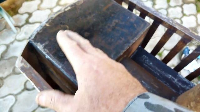 Печь для бани "ПАРОВОЗИК" из большой бочки. смотреть онлайн