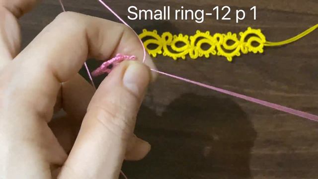 Tatting beautiful tape lace pattern ❤️shuttle tatting tutorial . смотреть онлайн