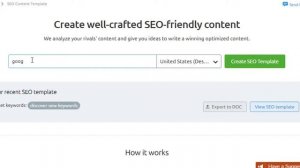 SEO content template in SEMrush | SEO Content &amp| SEO Writing Assistant | Digital marketing-2020