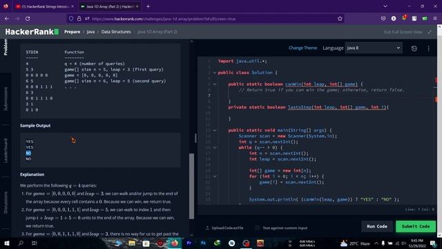 Hackerrank Java 1D Array (Part 2) problem solving | bangla | thecracker смотреть онлайн