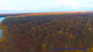 Река Сура. Аэросъемка.
