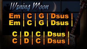 Waning Moon Pop Rock Bass Backing Track E minor 90 BPM
