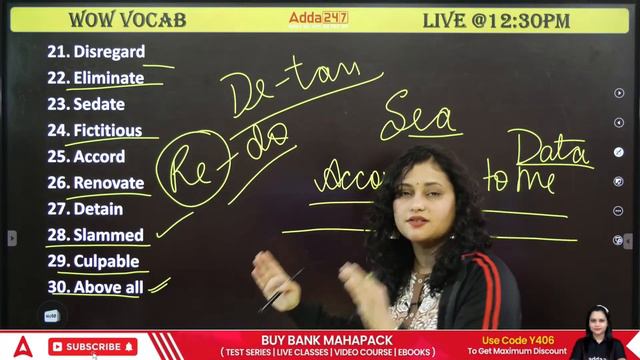 12:30 PM - WOW VOCAB | English Vocabulary for Competitive Exams | Class #12 by Rupam Chikara смотреть онлайн