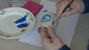 Роспись акриловыми красками деревянной поверхности. Professional decorative painting.