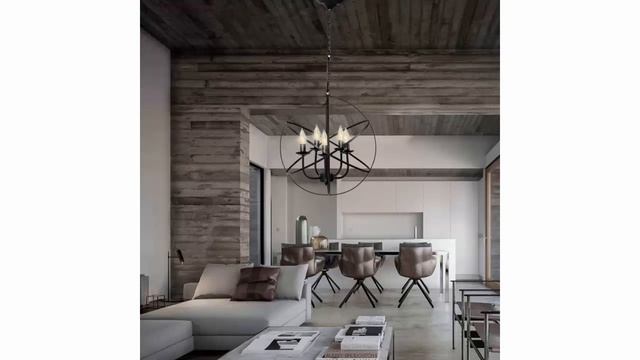 Люстры лофт в интерьере Loft chandeliers in the interior Фото идеи дизайна комнат Room Design Ideas
