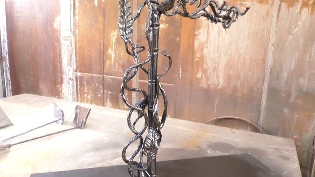Покраска кованых изделий. Нанесение патины / Blacksmithing. Patina paint смотреть онлайн