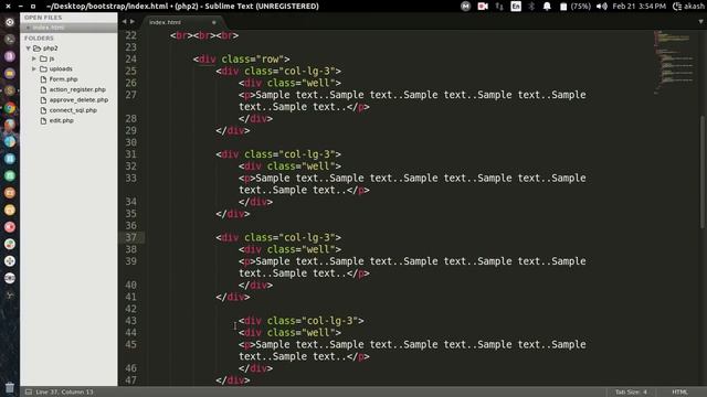 Bootstrap tutorial 2 - Grid System in Bootstrap