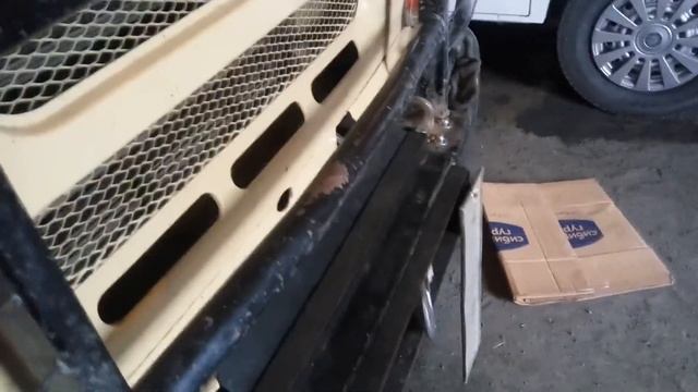 Установка лебёдки на УАЗик в раму. смотреть онлайн