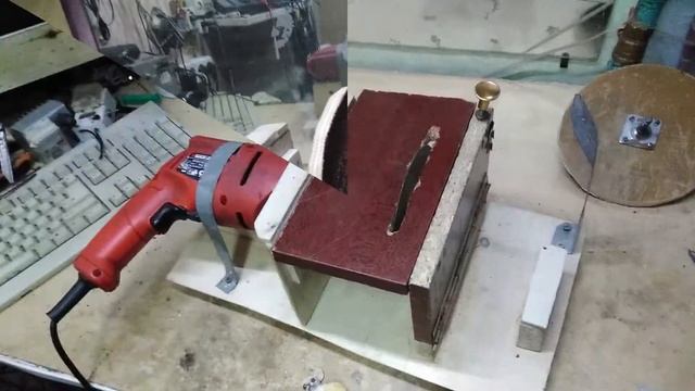 Простой шлифовально-отрезной станок из дрели смотреть онлайн