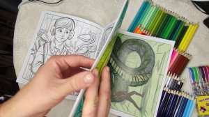 Обзор раскраски .Раскрашиваем мир Гарри Поттера. Волшебная раскраска