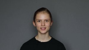 Актриса Саша Щичко. 13 лет. Визитка