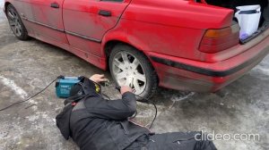 БМВ е36 как открутить слизанный болт на колесе. Главное - настойчивость и терпение!