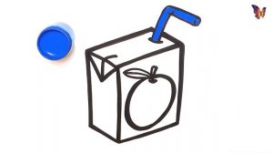 How to draw apple juice for kids