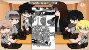 Attack on titan react to Hange Zoe | AOT | Gacha club