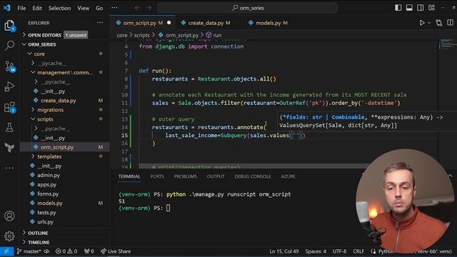 Django - Subquery, OuterRef and Exists objects for Database SQL Subqueries