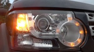 Работа динамических поворотников, ходовых огней Land Rover Discovery 3 Бастион.mp4