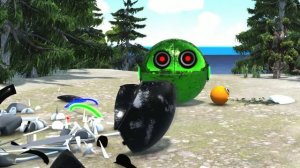 PACMAN & MS-PACMAN & ROBOT PACMAN VS CARTOON CAT & MONSTER PACMAN