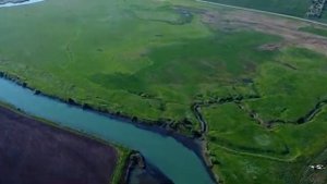 Река Егорлык с высоты птичьего полета. Рыбалка на Егорлыке (Левоегорлыкский). Буферное водохранилищ