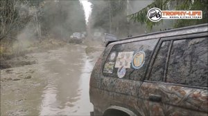 Мегакрузер за внедорожниками УАЗ Тойота Джип Митцубиси бездорожье 4х4 покатушка Трофи-лайф 2021